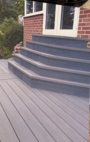 Ash composite decking design inspiration — Contemporary Raised Deck