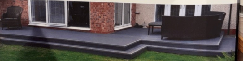 Ash composite decking design inspiration — Raised Deck & Level Change