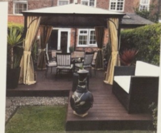 Mocha composite decking design inspiration — Garden Entertainment Deck